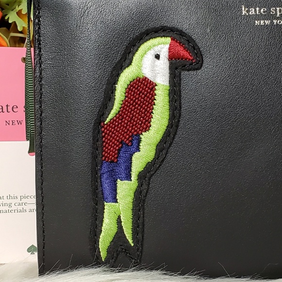 ♠️ Kate Spade Beaded Flock Party Small Wristlet - Picture 3 of 7